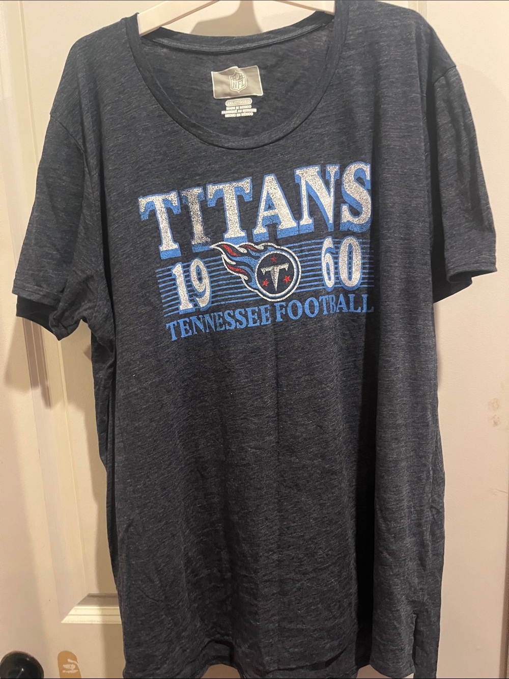 NFL Tennessee Titans Navy Blue Short Sleeve Tee